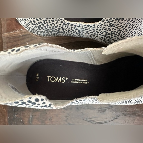 TOMS Kallie Suede Macadamia Ankle Boots- size 8.5 - Picture 5 of 6